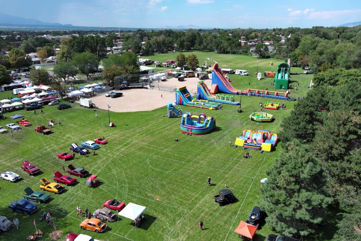 White City aerial bouncies